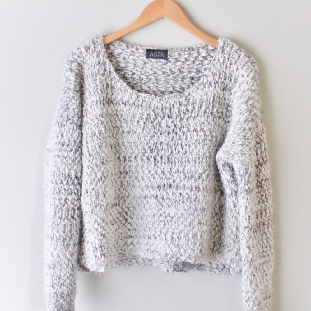ASTR Chunky Marled Knit Sweater